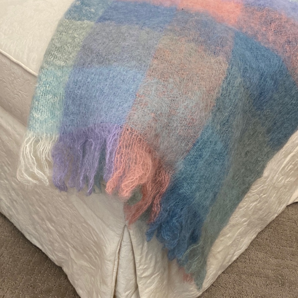 Lovely Mohair Baby Blanket new